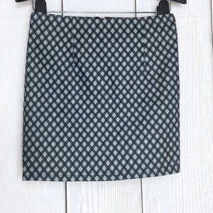 White Fawn by Tillys Black & Gray Check Skirt